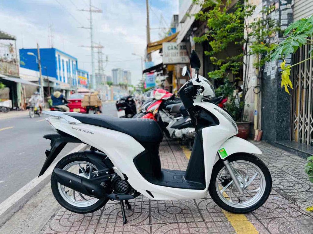 Honda Vision 2025 Trắng. Mua bán Xe máy tại Quận 8 Tp Hồ Chí Minh được đăng bởi XE MÁY NGUYỄN MINH SƠN hình 2