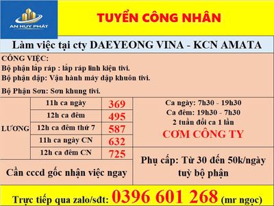 CÔNG NHÂN KCN AMATA