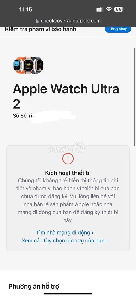 Apple wacth Ultra 2 Esim độc lập máy new chưa acti