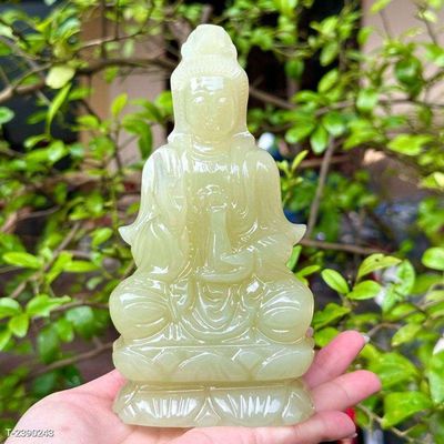 TƯỢNG PHẬT QUAN ÂM ĐÁ NGỌC PAKISTAN THIÊN NHIÊN. Mua bán Nội thất, đồ gia dụng khác tại Thành phố Bến Tre Bến Tre được đăng bởi Lê Quang Hồng Phúc