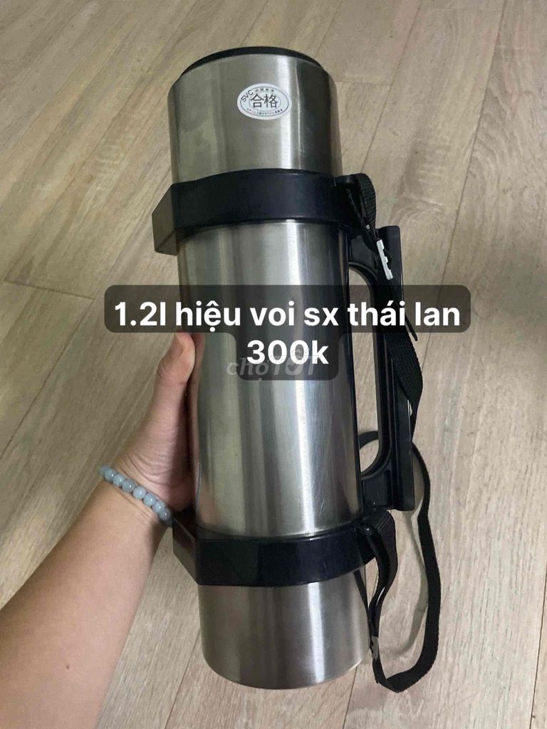 Bình giữ nhiệt Voi 1.2L Thái Lan độ mới cao. Mua bán Dụng cụ nhà bếp tại Quận Hà Đông Hà Nội được đăng bởi Thảo đặng hình 1