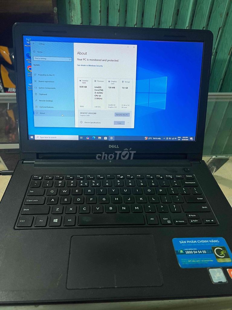 Bán Dell Inspiron 3459. Mua bán Laptop tại Huyện Châu Đức Bà Rịa - Vũng Tàu được đăng bởi van chau hình 1