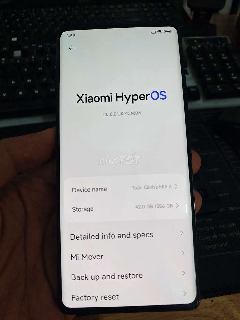 Xiaomi Mi Mix 4 256GB Đen. Mua bán Điện thoại tại Quận 12 Tp Hồ Chí Minh được đăng bởi Tuấn  hình 1