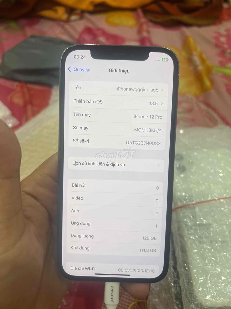 iPhone 12 Pro 128GB Đen 98%. Mua bán Điện thoại tại Thành phố Thuận An Bình Dương được đăng bởi Trung Apple Ko bán góp hình 1