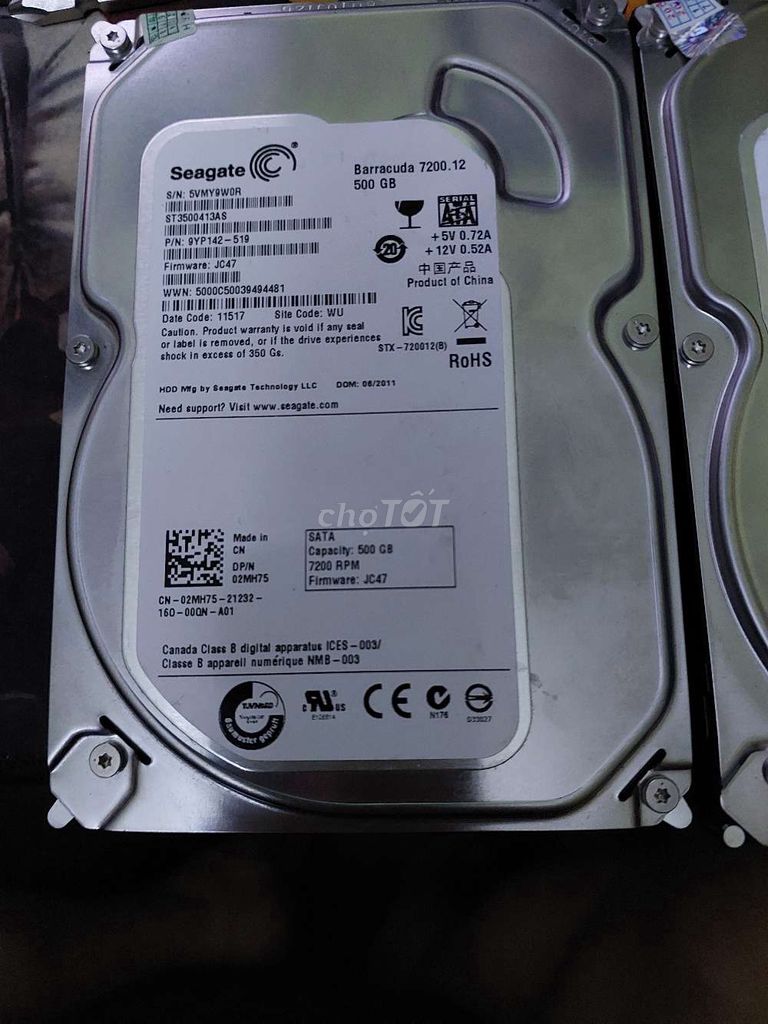 Ổ cứng HDD Seagate 500GB , 1T gb. Mua bán Linh kiện (RAM, Card...) tại Quận Tân Phú Tp Hồ Chí Minh được đăng bởi linh hình 1