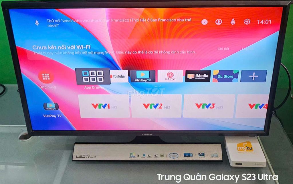 Tivi Samsung 32 inch Kèm Box MyTV Giọng Nói. Mua bán Tivi, Âm thanh tại Thị xã Bến Cát Bình Dương được đăng bởi Nguyễn Trung Quân hình 1
