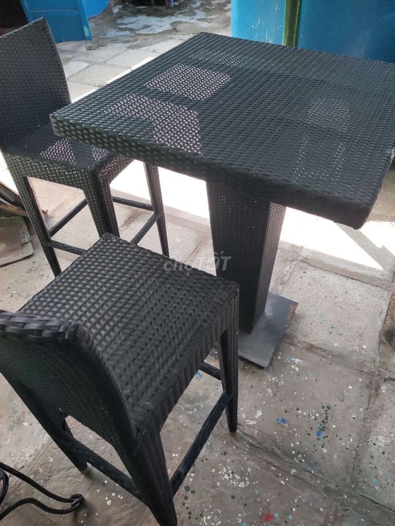 Bộ bàn ghế quầy bar Mây nhựa Đen Hiện đại. Mua bán Bàn ghế tại Thành phố Thủ Đức Tp Hồ Chí Minh được đăng bởi Hạnh hình 1