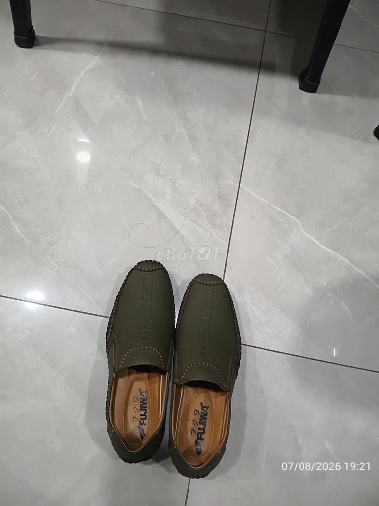 Giày lười nam Da Xanh rêu size 38. Mua bán Giày dép tại Thành phố Thuận An Bình Dương được đăng bởi Thành Nam hình 1