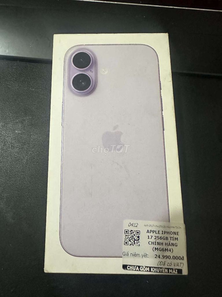 iPhone 17 Tím 99% còn full hộp phụ kiện. Mua bán Điện thoại tại Huyện Bình Chánh Tp Hồ Chí Minh được đăng bởi minh huynh hình 1