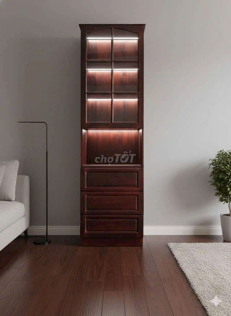 Tủ trang trí gỗ nguyên miếng. Mua bán Tủ, kệ gia đình tại Quận Gò Vấp Tp Hồ Chí Minh được đăng bởi Tuy hình 1