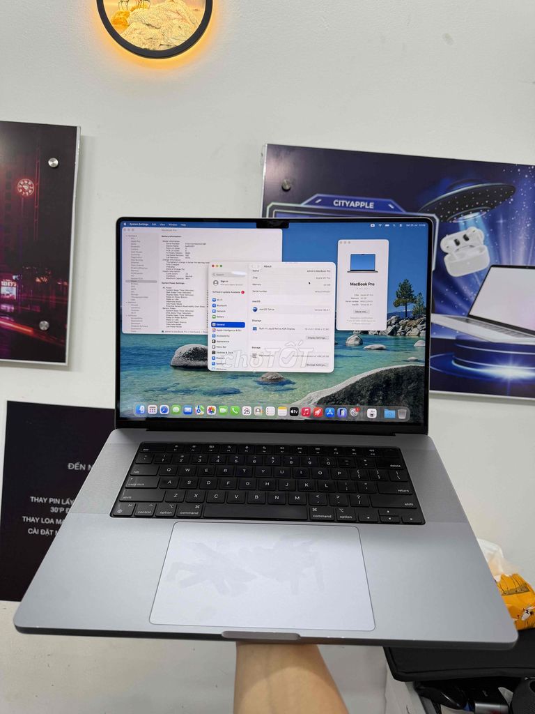 💻 MACBOOK PRO 16" M1 PRO (32G/512G) GRAY ĐẸP KENG. Mua bán Laptop tại Quận Đống Đa Hà Nội được đăng bởi CITYAPPLE hình 1