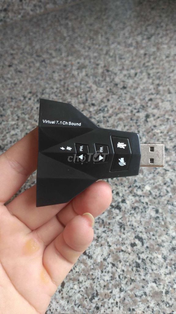 Card âm thanh USB 7.1 ảo Đen. Mua bán Linh kiện (RAM, Card...) tại Quận Thanh Xuân Hà Nội được đăng bởi duythanh hình 1
