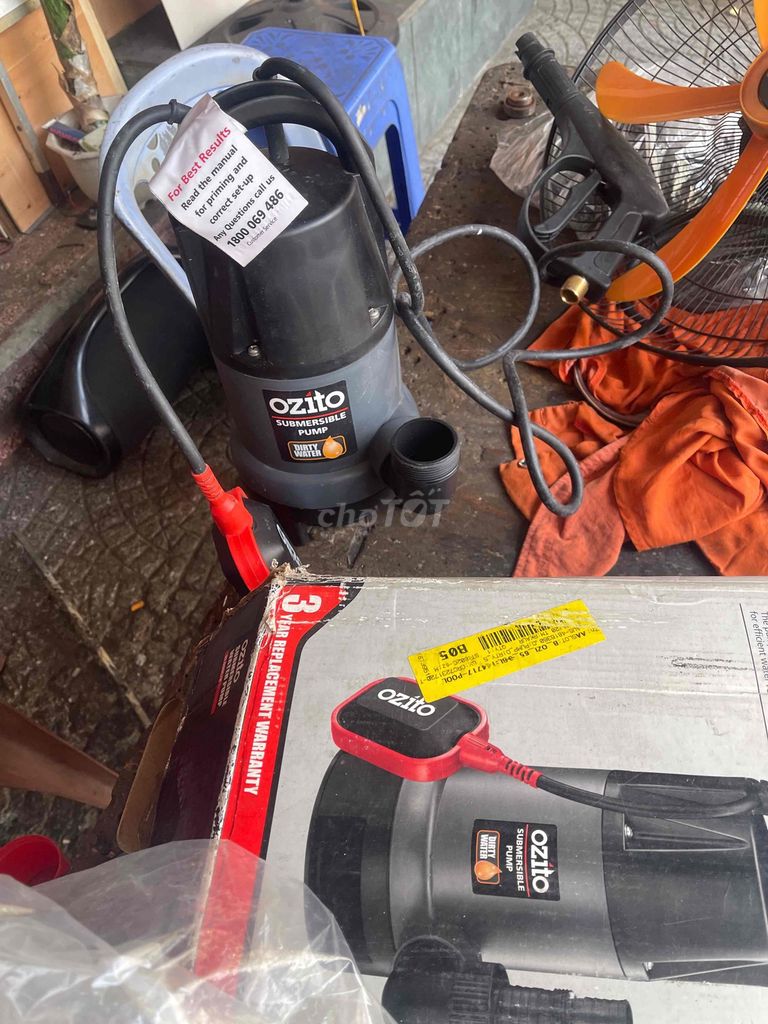 Máy bơm chìm Ozito Dirty Water. Mua bán Đồ chuyên dụng, Giống nuôi trồng tại Quận Thanh Khê Đà Nẵng được đăng bởi cửa hàng MÁY MÓC ONLINE 747 Trần Cao Vân Đà Nẵng hình 1