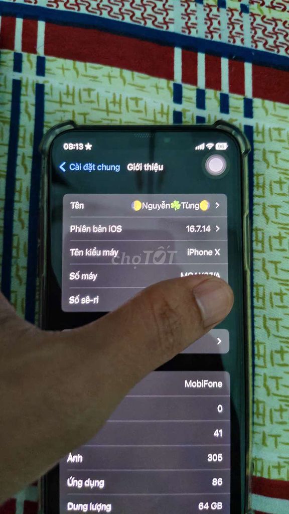 Apple iPhone X 64GB Đen Nhật Bản. Mua bán Điện thoại tại Quận Lê Chân Hải Phòng được đăng bởi Nguyễn Tùng hình 1
