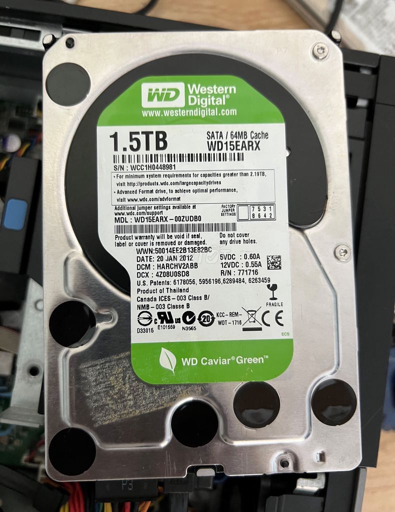 Ổ HDD Western 1.5TB//. Mua bán Linh kiện (RAM, Card...) tại Quận Tây Hồ Hà Nội được đăng bởi MayTinhGiaReHaNoi hình 1
