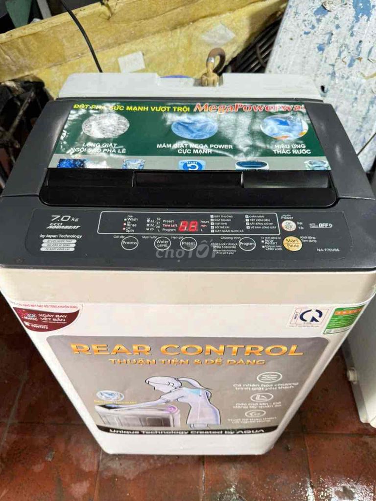 Máy giặt Panasonic 7kg Trắng cũ. Mua bán Máy giặt tại Quận 7 Tp Hồ Chí Minh được đăng bởi Điện Lạnh Giá Tốt hình 1