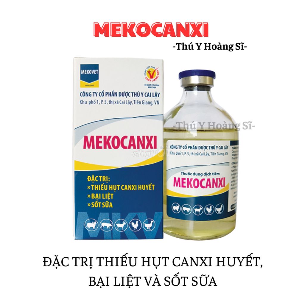 MEKOCANXI TRỊ THIẾU CANXI, BẠI LIỆT, SỐT SỮA