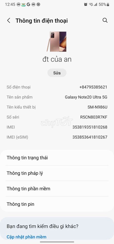 Samsung Galaxy Note20 Ultra 5G Đồng. Mua bán Điện thoại tại Huyện Tư Nghĩa Quảng Ngãi được đăng bởi PiiAn hình 1