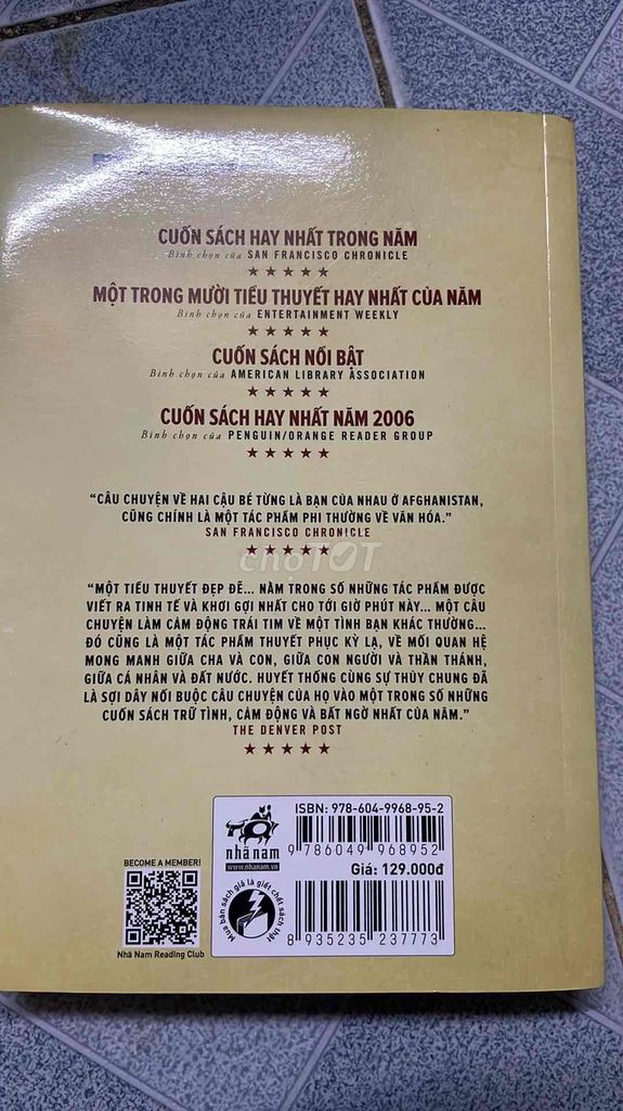 Tiểu thuyết Người Đua Diều Nhã Nam. Mua bán Sách tại Quận Ngũ Hành Sơn Đà Nẵng được đăng bởi Lê Nhật Duy hình 1