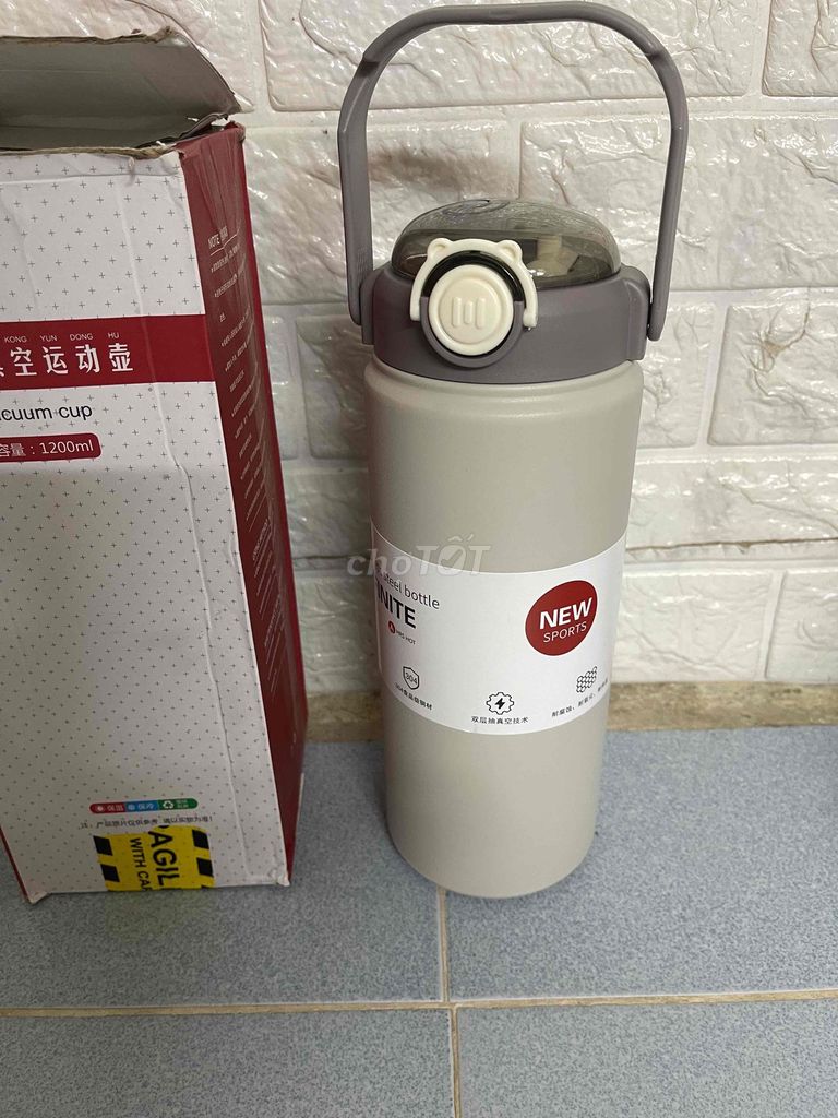 Bình giữ nhiệt 1200ML Thép không gỉ Xám. Mua bán Nội thất, đồ gia dụng khác tại Quận Hoàn Kiếm Hà Nội được đăng bởi nguyên ngoc long hình 1