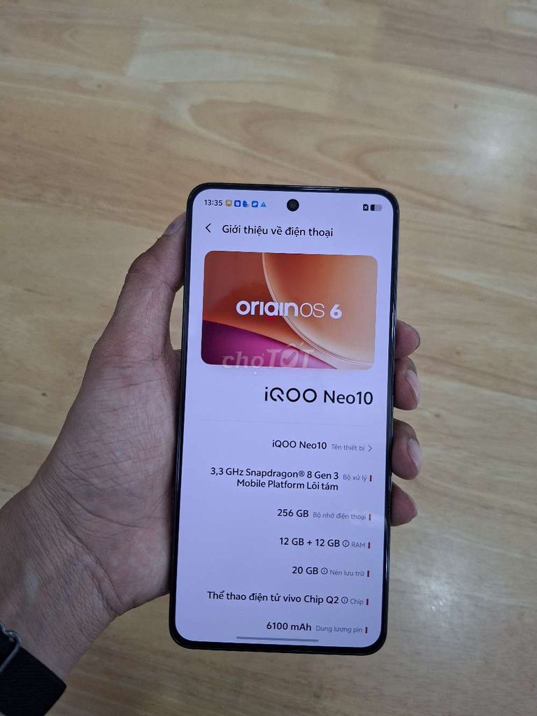 Iqoo neo 10 12/256GB. Mua bán Điện thoại tại Quận Ninh Kiều Cần Thơ được đăng bởi Nhân hình 1