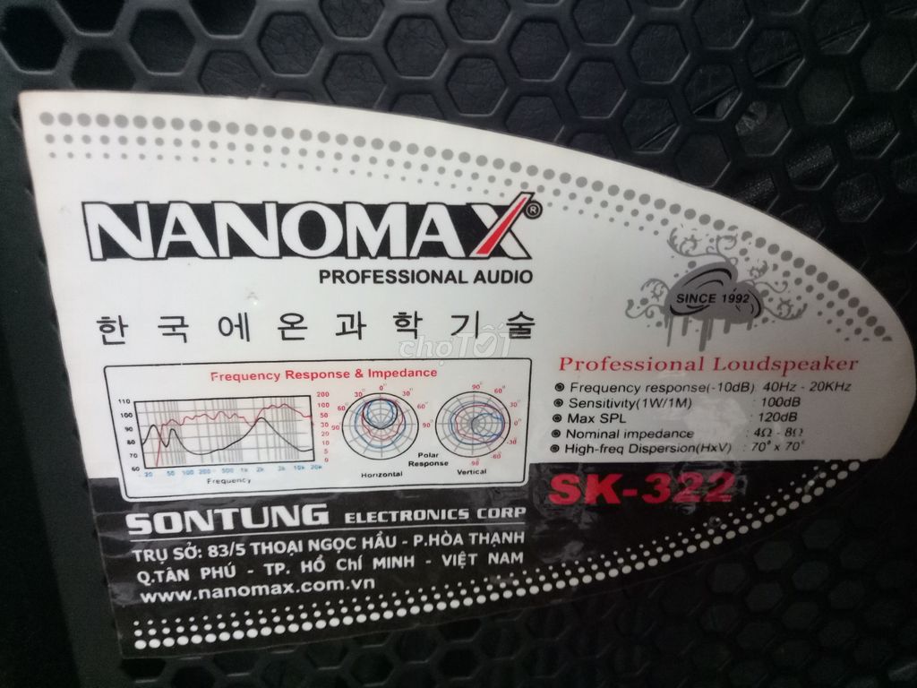 0967361505 - loa nanomax sk-322 ( 780w )