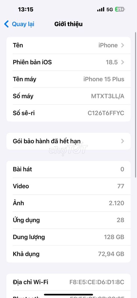iPhone 15 Plus 128GB Mỹ. Mua bán Điện thoại tại Quận Nam Từ Liêm Hà Nội được đăng bởi Nam Đinh hình 1