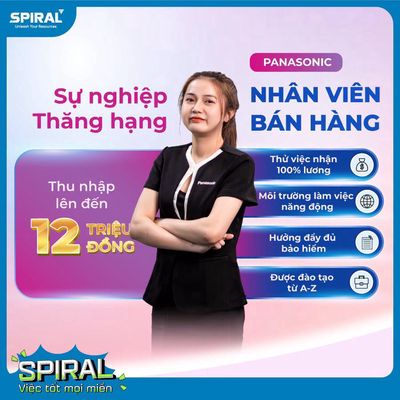 PANASONIC-TUYỂN NHÂN VIÊN BÁN HÀNG TỈNH VĨNH PHÚC