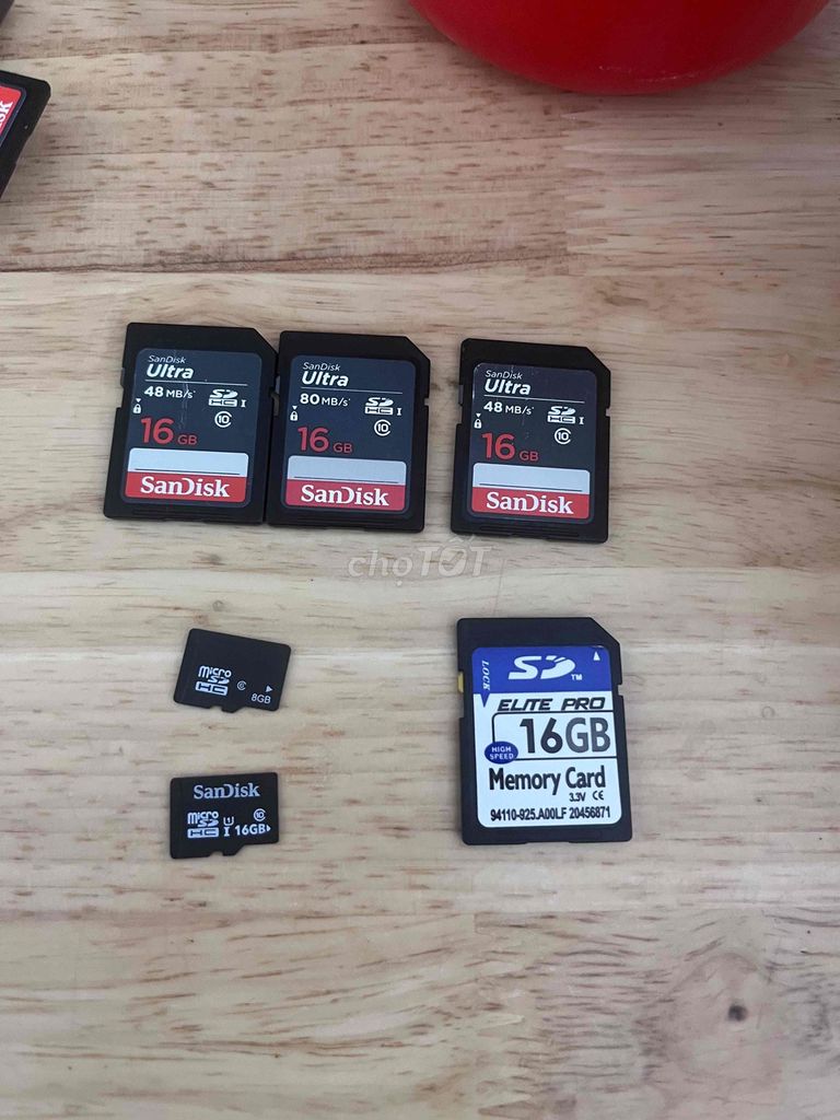 6 Thẻ nhớ Sandisk 16GB Đã qua sử dụng có fix. Mua bán Phụ kiện (Màn hình, Chuột...) tại Quận Tân Bình Tp Hồ Chí Minh được đăng bởi Huỳnh Mai Phạm hình 1