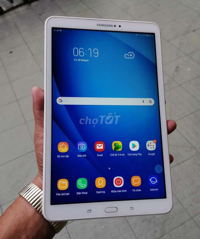 Galaxy tab a6 màu trắng 10.1 Android 8 bao xài