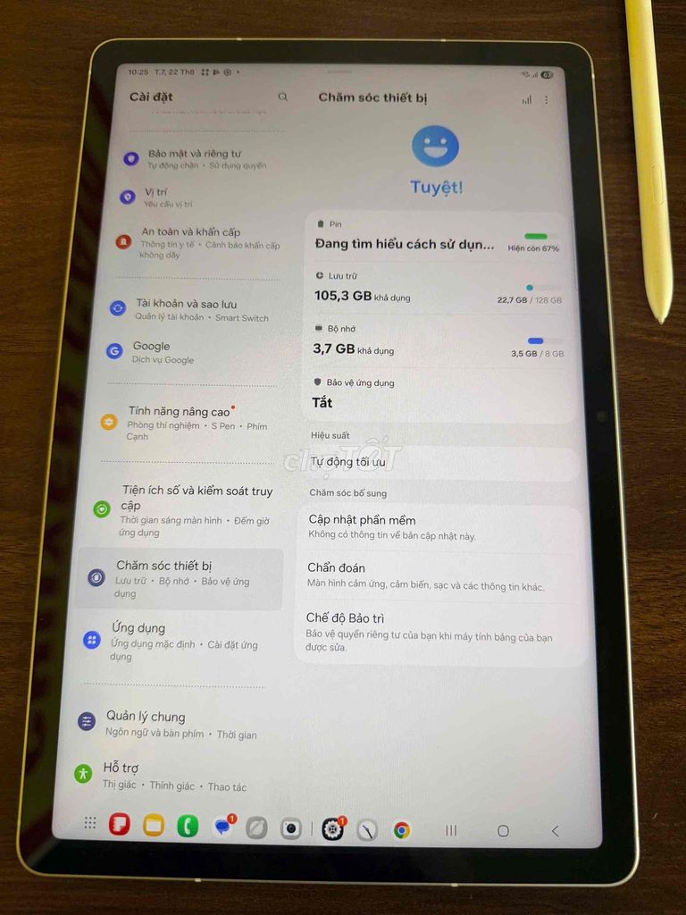 Samsung Galaxy Tab S10 FE 5G 8GB/128GB Bạc. Mua bán Máy tính bảng tại Quận 7 Tp Hồ Chí Minh được đăng bởi anh Nhat hình 1