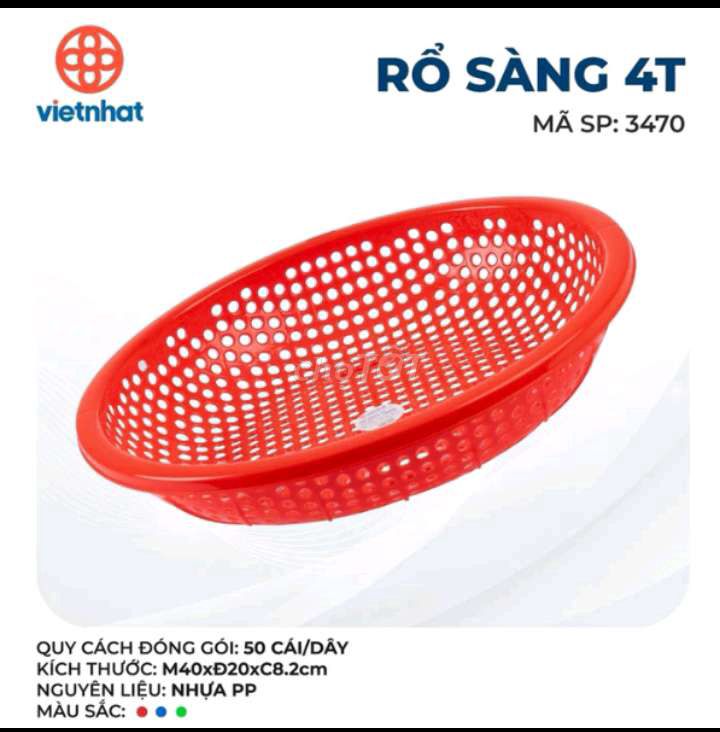 Bộ 5 rổ + 2 rổ sàng