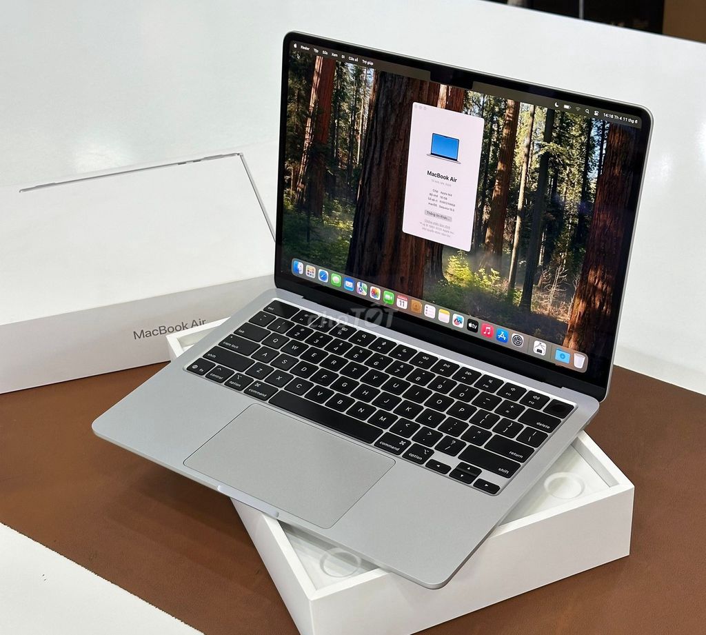 MacBook Air M4 - 16GB - 256GB - Bản Silver. Mua bán Laptop tại Quận Hải Châu Đà Nẵng được đăng bởi TTCenter 484 NÚI THÀNH hình 1