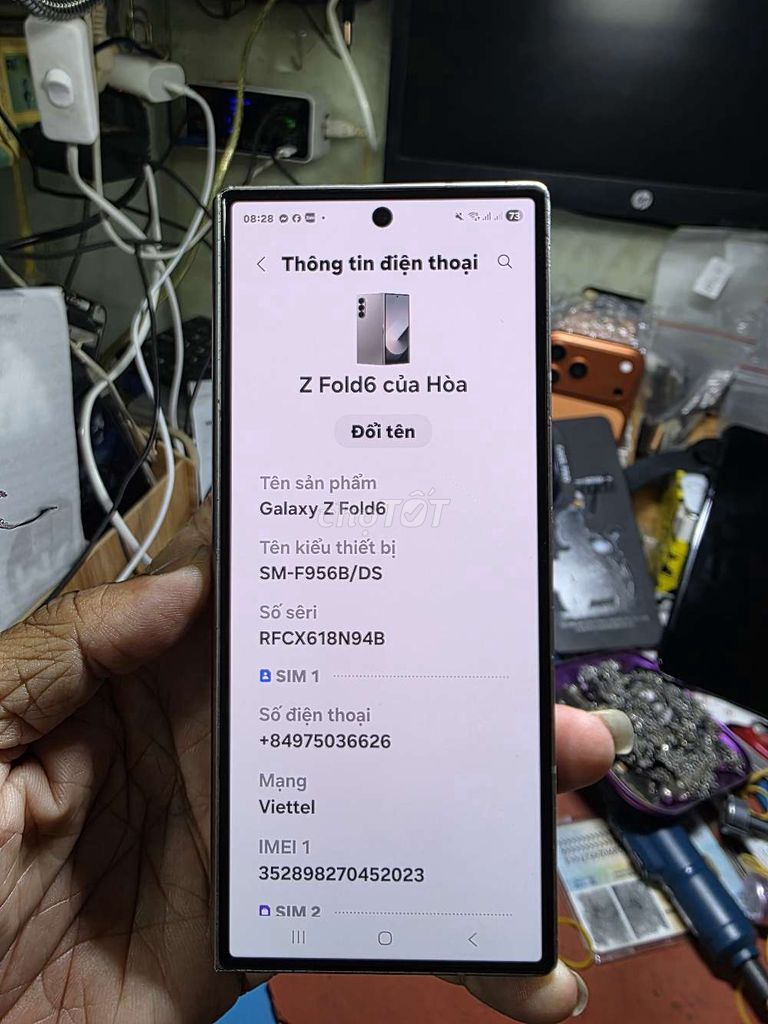 Galaxy Z Fold6 256GB VN zin toàn bộ giá rẻ. Mua bán Điện thoại tại Quận 8 Tp Hồ Chí Minh được đăng bởi Thiên Hòa mobile  hình 1