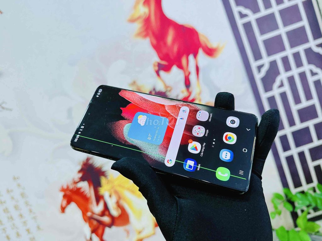 Samsung S21 Ultra 5G 128G Đen Mỹ màn sọc 1 chỉ. Mua bán Điện thoại tại Quận Hải Châu Đà Nẵng được đăng bởi Hoàng Anh Tuấn hình 1
