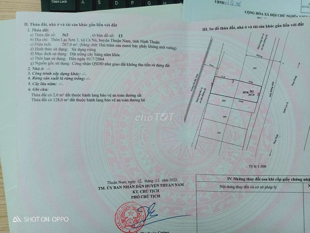 Bán đất mặt đường quốc lộ 1a gần ngã ba đường xuống cảng. Mua bán Đất tại Huyện Thuận Nam Ninh Thuận được đăng bởi quốc hình 3