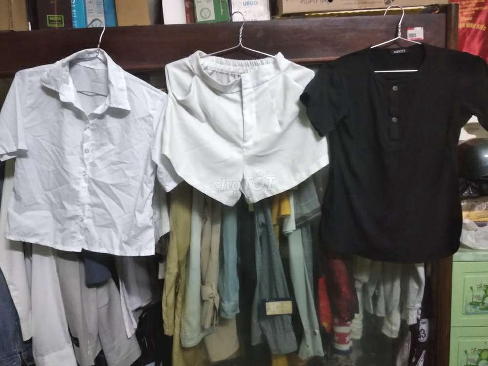 Combo 3m cho bé gái: short và áo phông trắng+thun. Mua bán Mẹ và bé tại Quận Ninh Kiều Cần Thơ được đăng bởi Tứ Quí hình 1