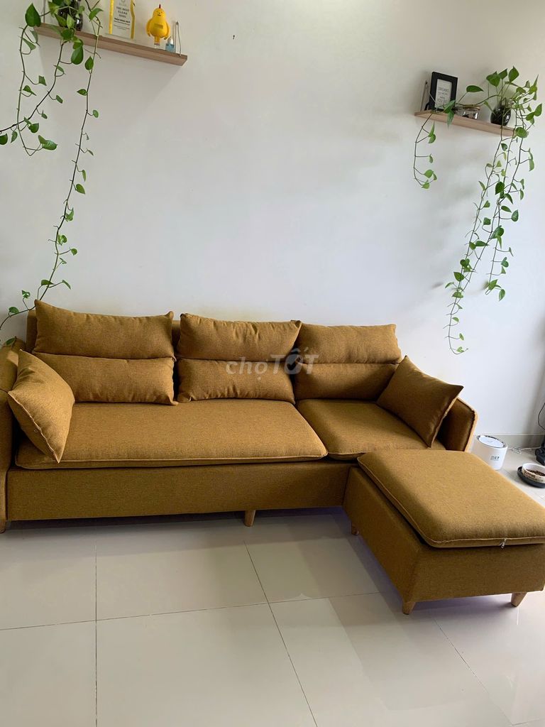 BÁN GHẾ SOFA CŨ VẢI CANVAS