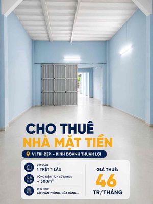 CHO THUÊ - MT BẾN BÌNH ĐÔNG Q8 - KHÚC SẦM UẤT- 192M2- 46TR TL