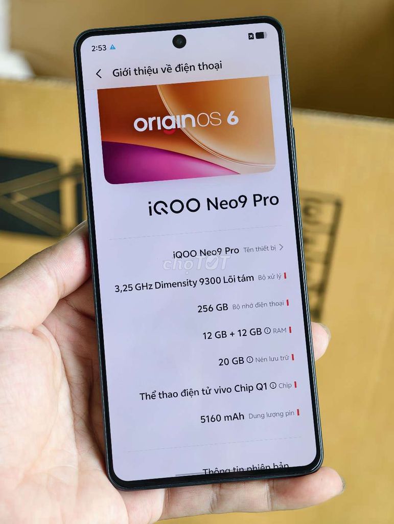 iQOO Neo9 Pro Đen 12GB/256GB. Mua bán Điện thoại tại Huyện Hòa Vang Đà Nẵng được đăng bởi Hoà hình 1