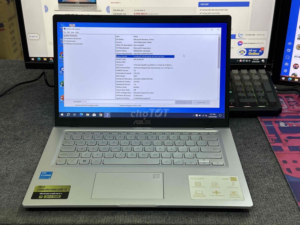 Asus Vivobook X415EA i3-1115G4 14 inch 8GB/128GB. Mua bán Laptop tại Quận Hai Bà Trưng Hà Nội được đăng bởi Trường Giang hình 1