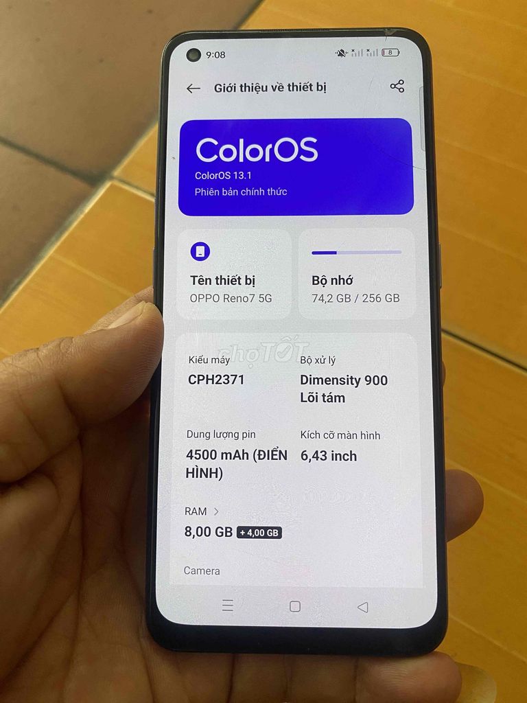 Oppo Reno7 5G 256GB Xanh. Mua bán Điện thoại tại Thành phố Thủ Đức Tp Hồ Chí Minh được đăng bởi ThanhThan Tran hình 1