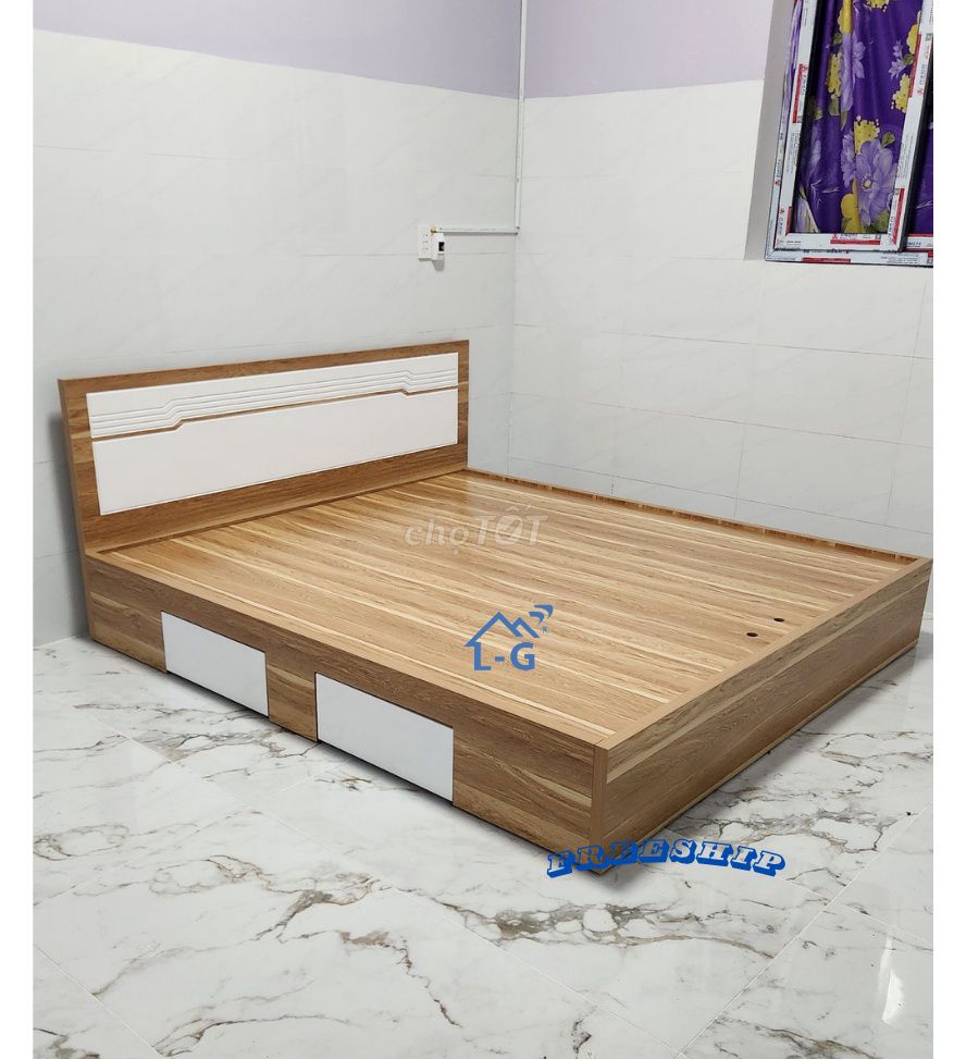 Giường ngủ ||GIƯỜNG NGỦ MDF --GIƯỜNG MDF GIƯỜNG . Mua bán Giường, chăn ga gối nệm tại Quận 6 Tp Hồ Chí Minh được đăng bởi GIƯỜNG SẮT SƠN LÂM hình 1