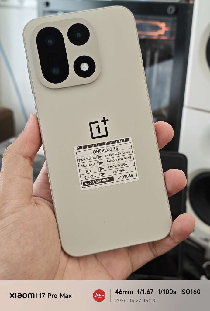 OnePlus 15 256GB Kem Fullbox Pin 100. Mua bán Điện thoại tại Quận Ninh Kiều Cần Thơ được đăng bởi Zelda Phone hình 1