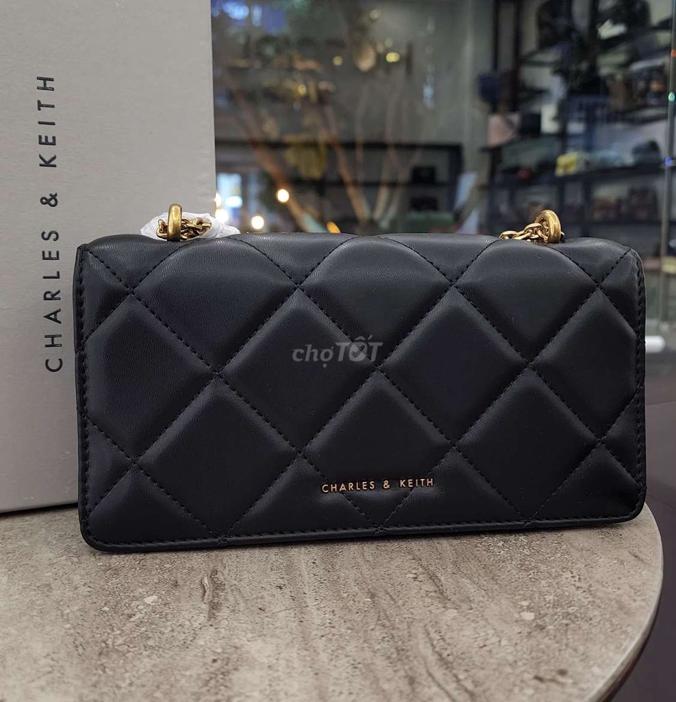 Túi dáng clutch cnk đen full box