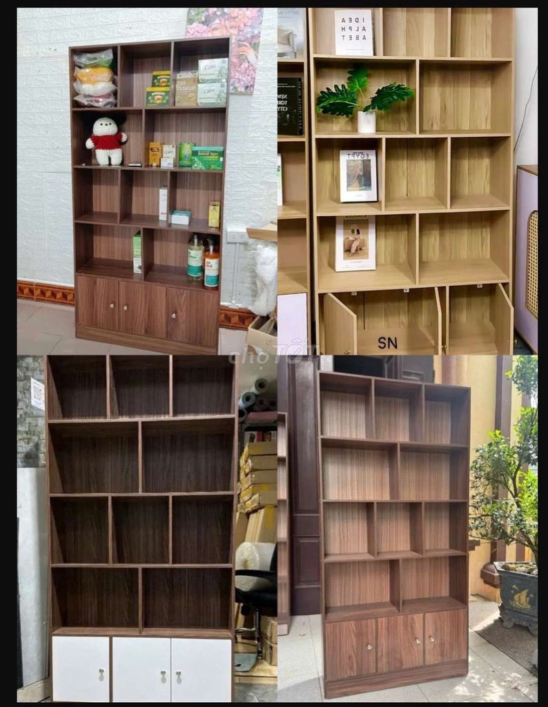 Kệ sách gỗ 3cánh cao 160cm 799k. Mua bán Tủ, kệ gia đình tại Quận Thanh Khê Đà Nẵng được đăng bởi Gia Dụng Thủy Lê hình 1