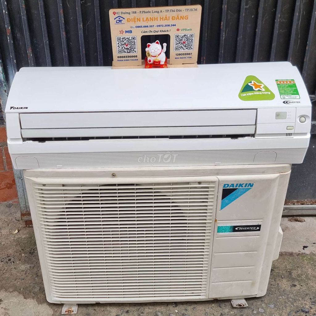 Daikin 1.5hp inverter sản xuất thái lan 4.5tr