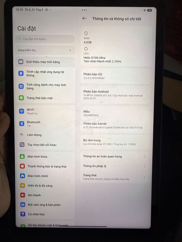 Xiaomi Redmi Pad 2 4GB/128GB Xám. Mua bán Máy tính bảng tại Thành phố Hội An Quảng Nam được đăng bởi ngân hình 1