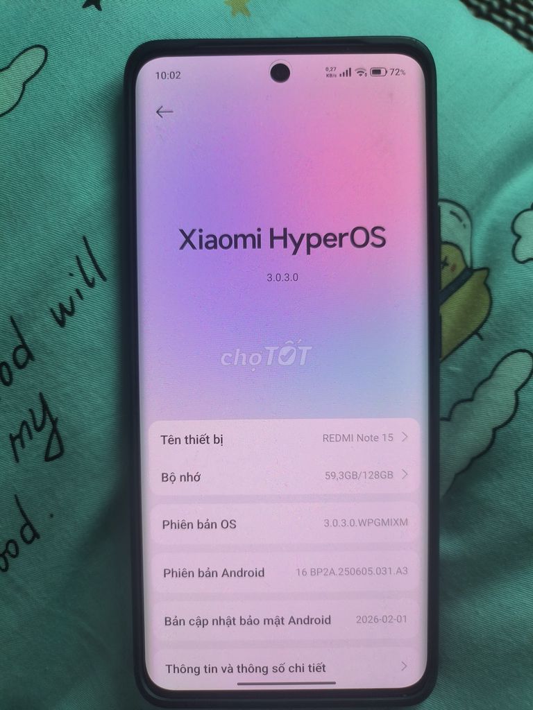 Xiaomi Redmi Note 15 8g/ 128GB. Mua bán Điện thoại tại Huyện Quốc Oai Hà Nội được đăng bởi Nam hình 1