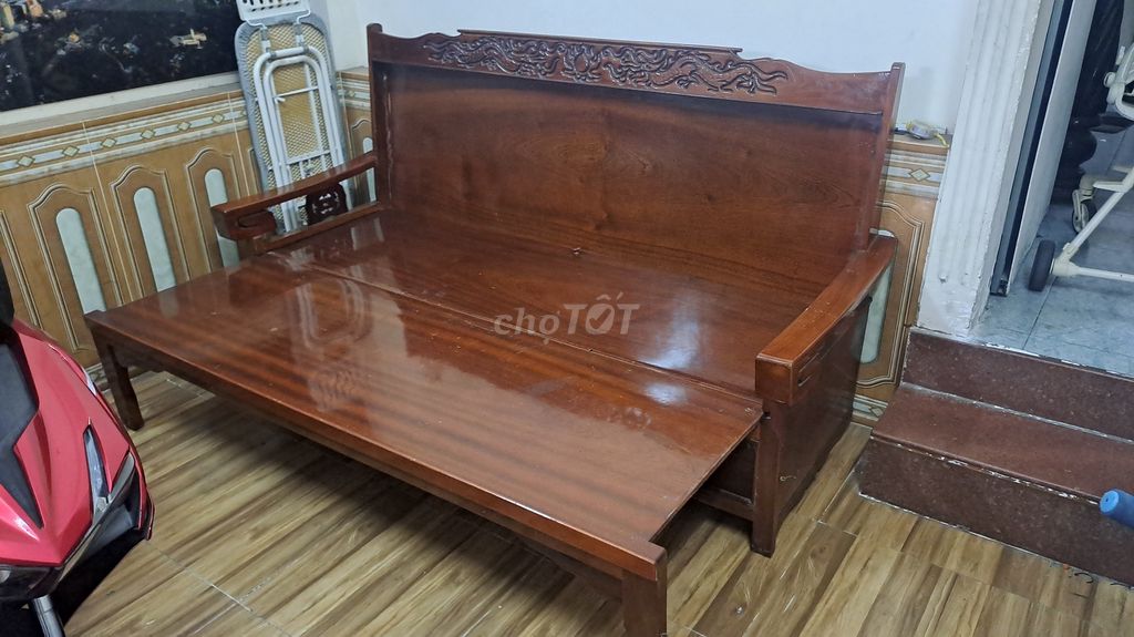 Ghế kéo thành giường Gỗ Nâu. Mua bán Bàn ghế tại Quận Tân Bình Tp Hồ Chí Minh được đăng bởi Huy Hoàng hình 1